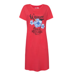 ДАМСКА РОКЛЯ С КЪС РЪКАВ 100% ПАМУК - TROPICA