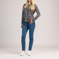 VIVA - ДАМСКА ТЕНИСКА С ДЪЛЪГ РЪКАВ ОТ 100% ПАМУК