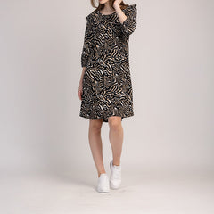 OLIA - ДАМСКА РОКЛЯ С 3/4 РЪКАВИ И КРОЙКА