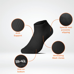 STEPLIGHT™ – ЛУКСОЗНИ СПОРТНИ ЧОРАПИ 3 В 1 СЪС СЕРТИФИКАТ OEKO-TEX (3 КОС В КОМПЛЕТУ) - 1,63 € ЗА БР