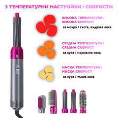 HAIRCHIC™ - МНОГОФУНКЦИОНАЛЕН СЕШОАР ЗА КОСА 5в1