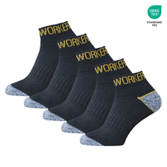 WORKERPRO™ – МЪЖКИ РАБОТНИ ЧОРАПИ 5 В 1 СЪС СЕРТИФИКАТ OEKO‑TEX (5 КОС В КОМПЛЕТУ) - 1,38 € ЗА БР