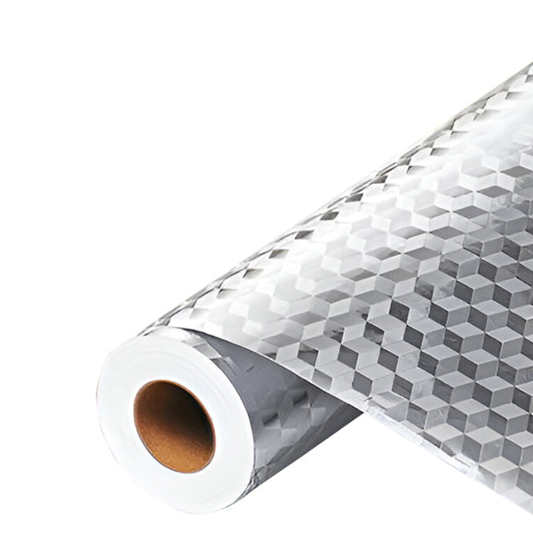GLOSSHIELD™ - Мазноустойчиво алуминиево самозалепващо фолио за кухня, 61 × 300 см