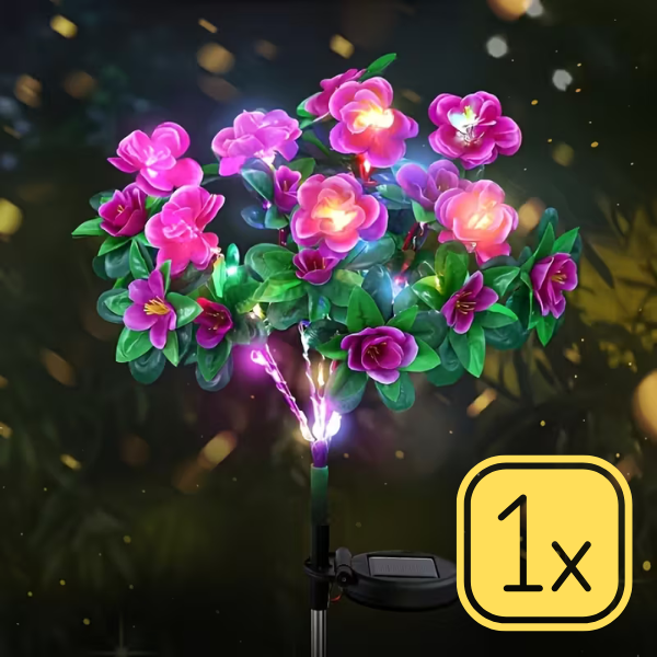 FLORABRIGHT™ – СОЛАРНА ГРАДИНСКА ЛАМПА ВЪВ ФОРМА НА ЦВЕТЕ