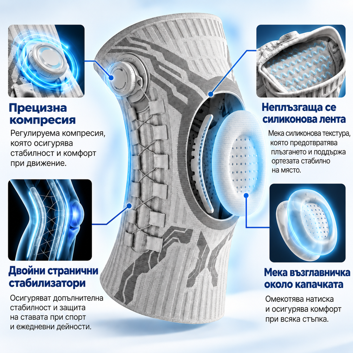 KneeFlex™ – регулируема наколенка