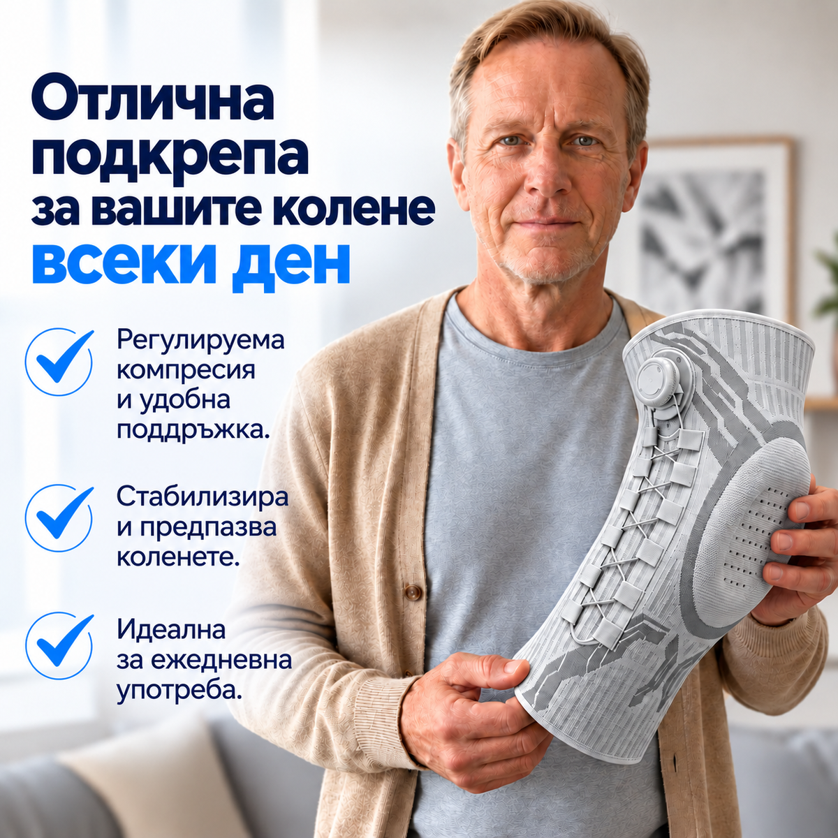 KneeFlex™ – регулируема наколенка