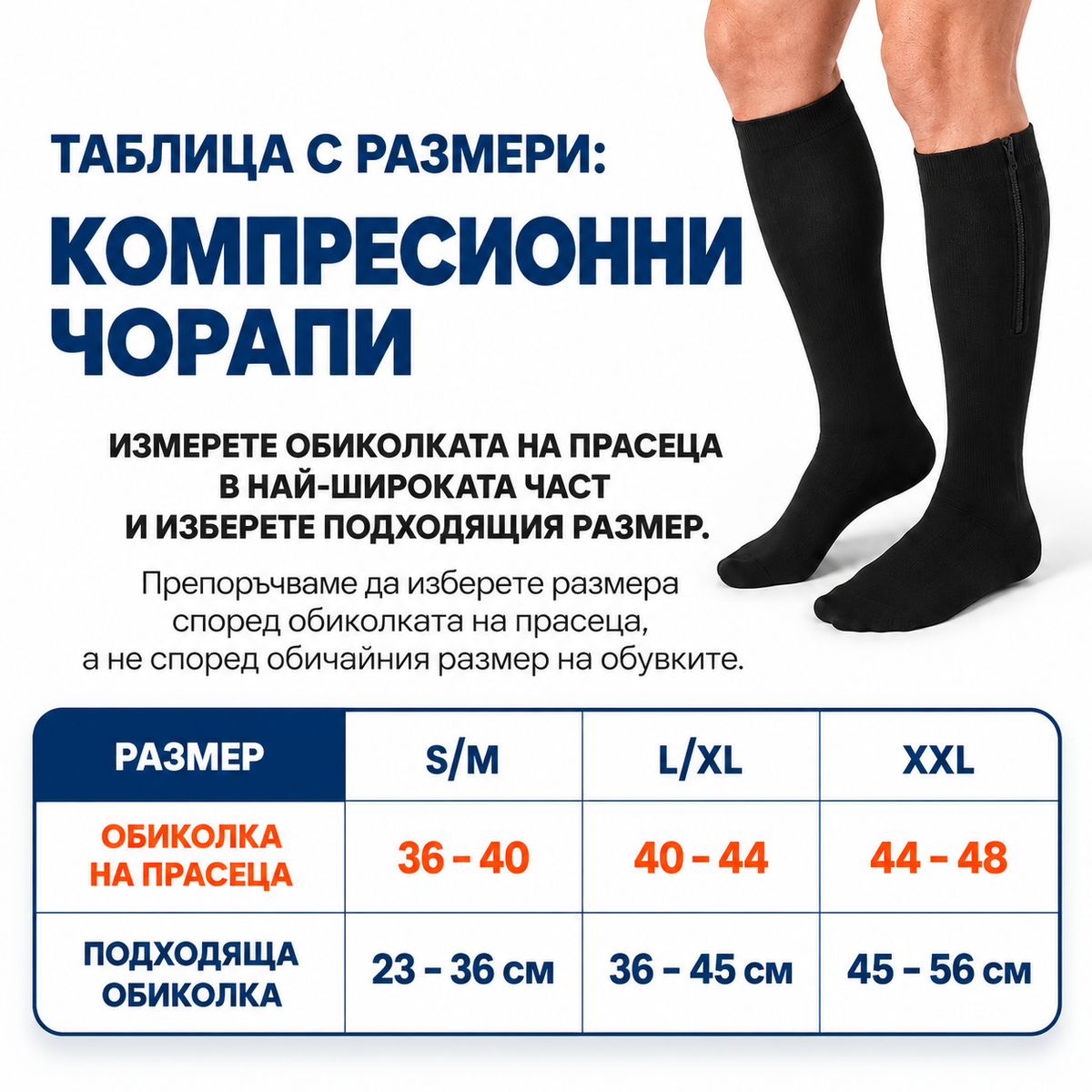 VenoFlex™ – Компресионни чорапи с цип